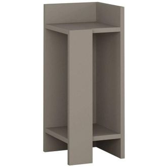 Dmora Dmora - Mesa de noche Dpiol, Cómoda baja, Mesilla de noche, Estante de la cama, 25x27h60 cm, Tórtola