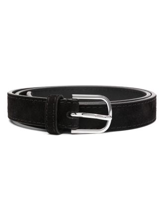 Toteme suede buckle belt - Brown