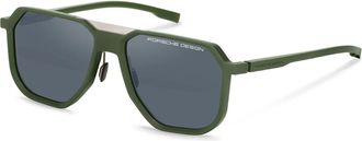 Porsche Design P8980 B187 Mens Sunglasses Green Size 58