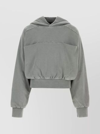 Entire studios grey cropped cotton sweatshirt