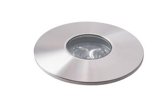 Netlighting Iride Outdoor LED Dimmable Integrated Recessed Ground Lights Rgb IP67 in Grey