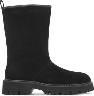 Kazar Schoenen, Heren, Zwart, 45 EU, Suède, Suède Snowboots