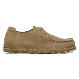 Birkenstock Utti Lace Smalle Pasvorm - Heren - Veterschoenen - Beige - 45 EU - Su&egrave;de - Schoenen