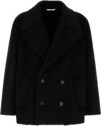 Valentino Garavani Caban - Heren - Mantel - Zwart - L - Wol - Jassen