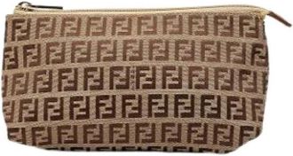 Fendi Pre-owned Pouch - Dames - Vintage Accessoires - Bruin - ONE Size - Vintage