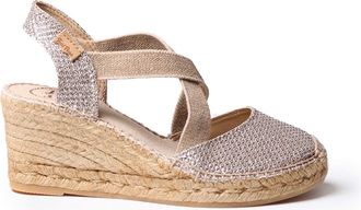 Toni Pons Womens Espadrille in Fabric - SABA-S Platinum, 39 EU - 6 UK