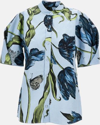 Erdem Blue Floral Shirt