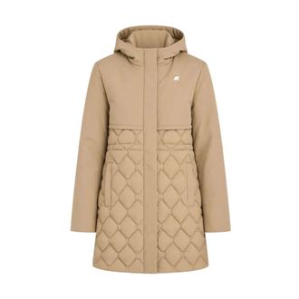K-Way Siphelle Hybrid Warm Jacket - Dames - Jassen - Beige - Maat: L Leer
