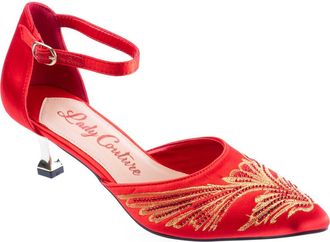 Lady Couture Kate Kitten Heel Pump in Red at Nordstrom Rack, Size 11