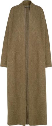 Cortana Tourmaline - Dames - Mantel - Groen - M - Linnen - Jassen