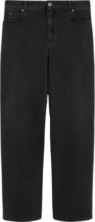 Max Mara Vintage-ge&iuml;nspireerde straight leg denim jeans - Dames - Regular Fit Jeans - Zwart - S - Denim - Jeans
