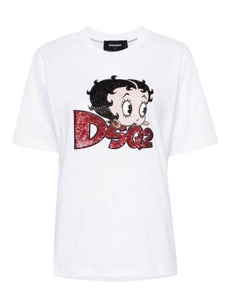 Dsquared2 Betty boop cotton t-shirt
