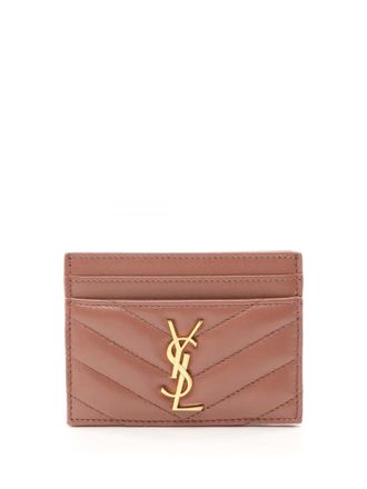 Saint Laurent 2013-2025 Lambskin Cassandre Case card holder - women - Lambskin - One Size - Pink