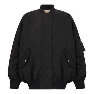 Herno Oversized Bomberjack - Dames - Jassen - Zwart - Maat: S Zijde