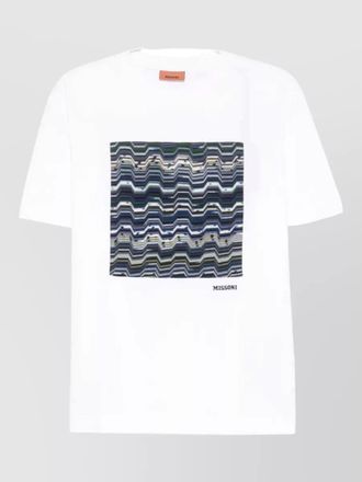 Missoni zigzag print crew neck short sleeve t-shirt