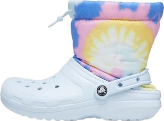 Crocs Classic Lined Neo Puff Boots Tie Dye Mineral Blue 207328-002