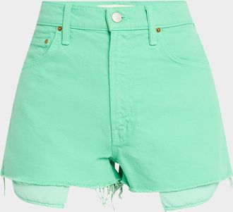 Mother SNACKS! The Fun Dip Micro Cut Denim Shorts