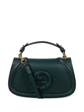 Gucci Blondie medium shopper met logo-reli&euml;f - Groen
