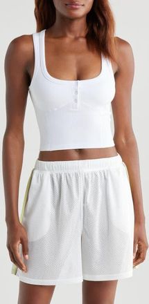 Free People FP Movement Go To Henley Camisole in White at Nordstrom, Size X-Small