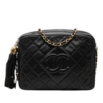 Chanel Pre-owned Vintage Crossbody Bag - Dames - Pre-owned - Zwart - Maat: ONE Size Zijde