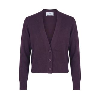 SOLOTRE V-hals vest - Dames - Truien - Paars - Maat: XL Zijde