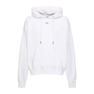 Off-white Hoodies, male, White, Size: 2XL Off Stamp Skate Hoodie Sweatshirt