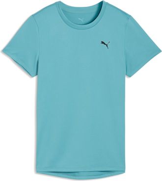 Puma Trainingsshirt PUMA W TAD ESSENTIAL CREW TEE, Damen, Gr. XXL, baltic sea blau, Jersey, Obermaterial: 100% Polyester, regular fit normal, Rundhals, Shi
