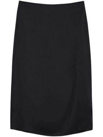 Anine Bing Jolin silk midi skirt - Black