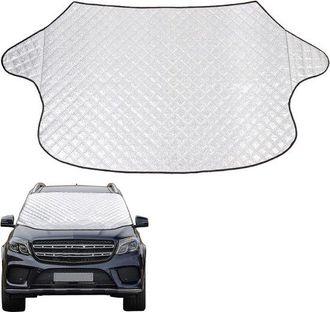 No Brand Alfombrilla Anticongelante Para Parabrisas, 178 X 97 Cm, Poli&eacute;ster, Manta Para Nieve, Apta Para La Mayor&iacute;a De Coches Y Suv, Plateada