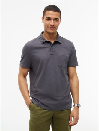 Tommy Hilfiger Mens Regular Fit Jersey Pocket Polo - Washed Black - XXL