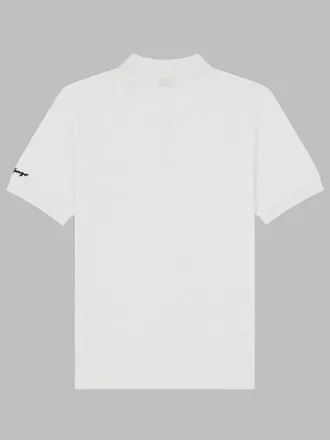 Kenzo Mens Polo Shirt Jumping Tiger White Cotton T-shirts And Polos