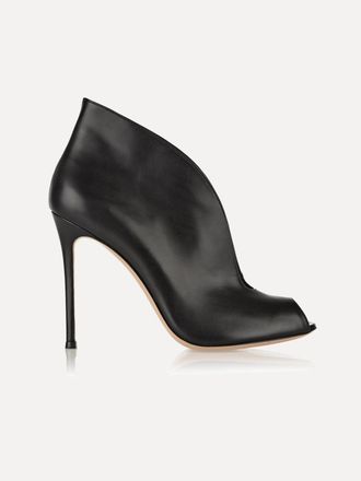 Gianvito Rossi Vamp 105 Leather Ankle Boots - Nero