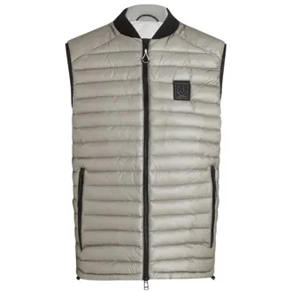 Belstaff Mens Airframe Beige Shiny Gilet Down Filled Jacket Polyamide - Size X-Large