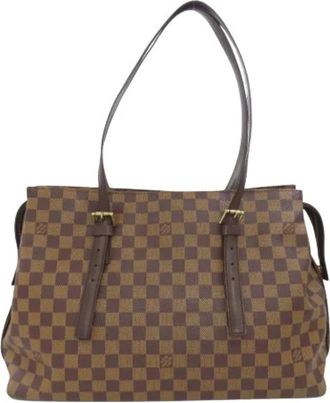 Louis Vuitton Pre-owned Tote Bags, female, Brown, Size: ONE SIZE Pre-owned Damier Tote Bag