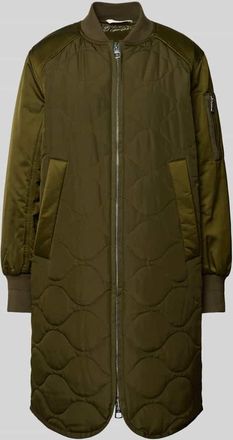 Marc O'Polo Regular Fit Longblouson mit Stehkragen in Khaki, Größe 34