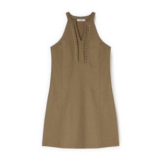 Motivi Dames, Jurken, Beige, Maat: XL Katoen