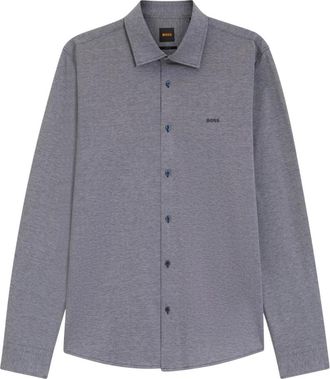 HUGO BOSS Orange Hemd - Heren - Casual Overhemden - Blauw - M - Overhemden