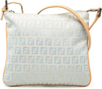Fendi Pre-owned Fendi Zucchino Canvas Crossbody Unisex UCSE2VM7ALBENOMD