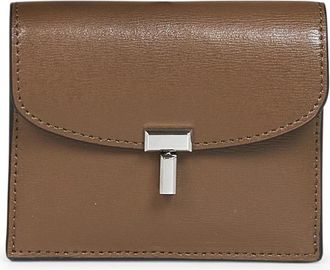 Toteme Foldover Portemonnee - Dames - Portefeuilles - Bruin - ONE Size - Leer - Accessoires