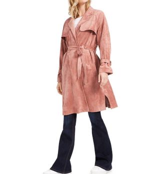 OAT New Yor Womens Trench Coat In Blush