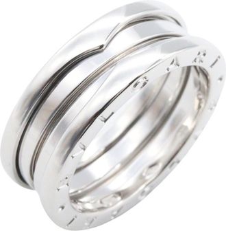 Bulgari Silver White Gold (18K) Band Ring (Pre-Owned)