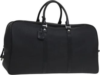 Bulgari Tweedehands leren handtassen - Dames - Vintage Weekendtas - Zwart - ONE Size - Leer - Vintage