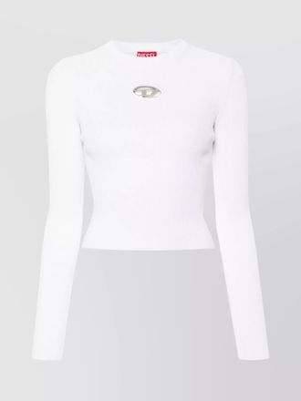 Diesel ribbed long-sleeve crewneck top
