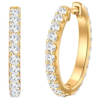 Tresor 1934 Womens Trilani Female Sterling Silver Earring - Gold - One Size