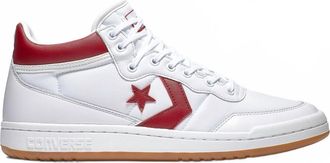 Converse Mens Fastbreak Pro Mid Sneaker In White/red
