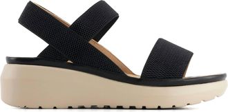 Andrea Womens Comfort Deluxe Massage Casual Sandal In Black