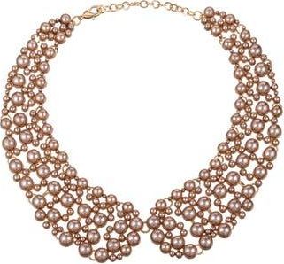 Eye Candy Los Angeles Diana Iridescent Collar Necklace in Taupe at Nordstrom Rack