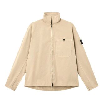 Stone Island 1200014 Organic Panama Cotton Old Effect Jacket Desert L1S1512000-14S0184-V019A