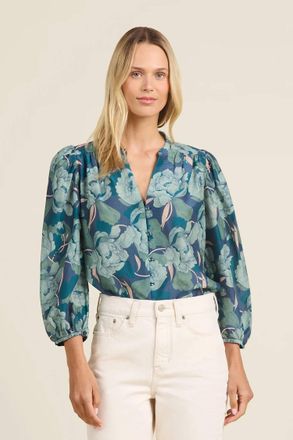 Trovata Maisey Blouse In Hushed Shadow