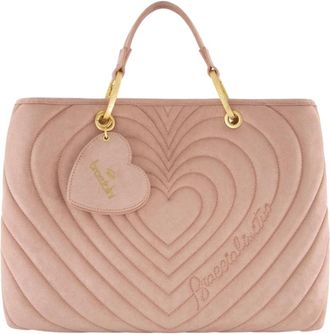 Braccialini Grote Matelass&eacute; Handtas - Dames - Handtassen - Roze - ONE Size - Tassen